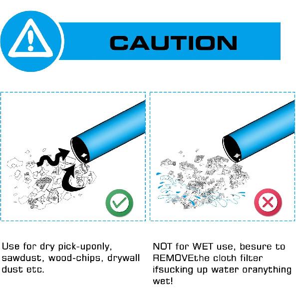 3 Pack VRC2 Cloth Filter for Vacmaster 1.5 To 3.2 Gallon Wet/Dry Vacuums, Also Fit for Armor All AA155 AA256 AA255 2.5 Gallon Shop VAC Microlined