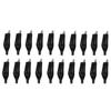 20 Pcs Crocodile Type Clip 28MM Black Red Blue Black Yellow Soft Plastic Coated Testing Probe Mini Alligator Test Clips