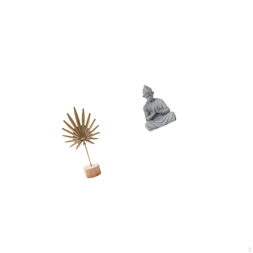 Sculpture Metal Buddha Statue Shaped Monkey Figurine Crafts Nordic Creative Ornament Abstract