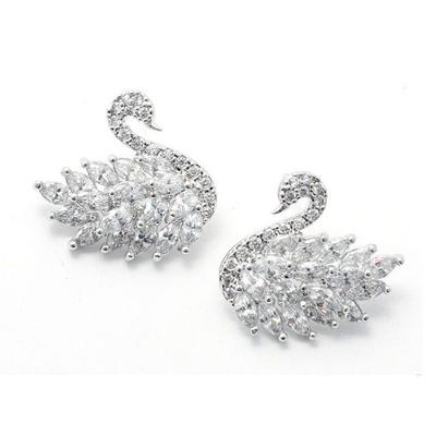 Fe145 Esg4163 White Earrings
