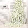 Artificial Flower Silk Cherry Blossom Hanging Vine Home Garden Wedding Garland Arch Party Cherry Blossom Wall Decoration
