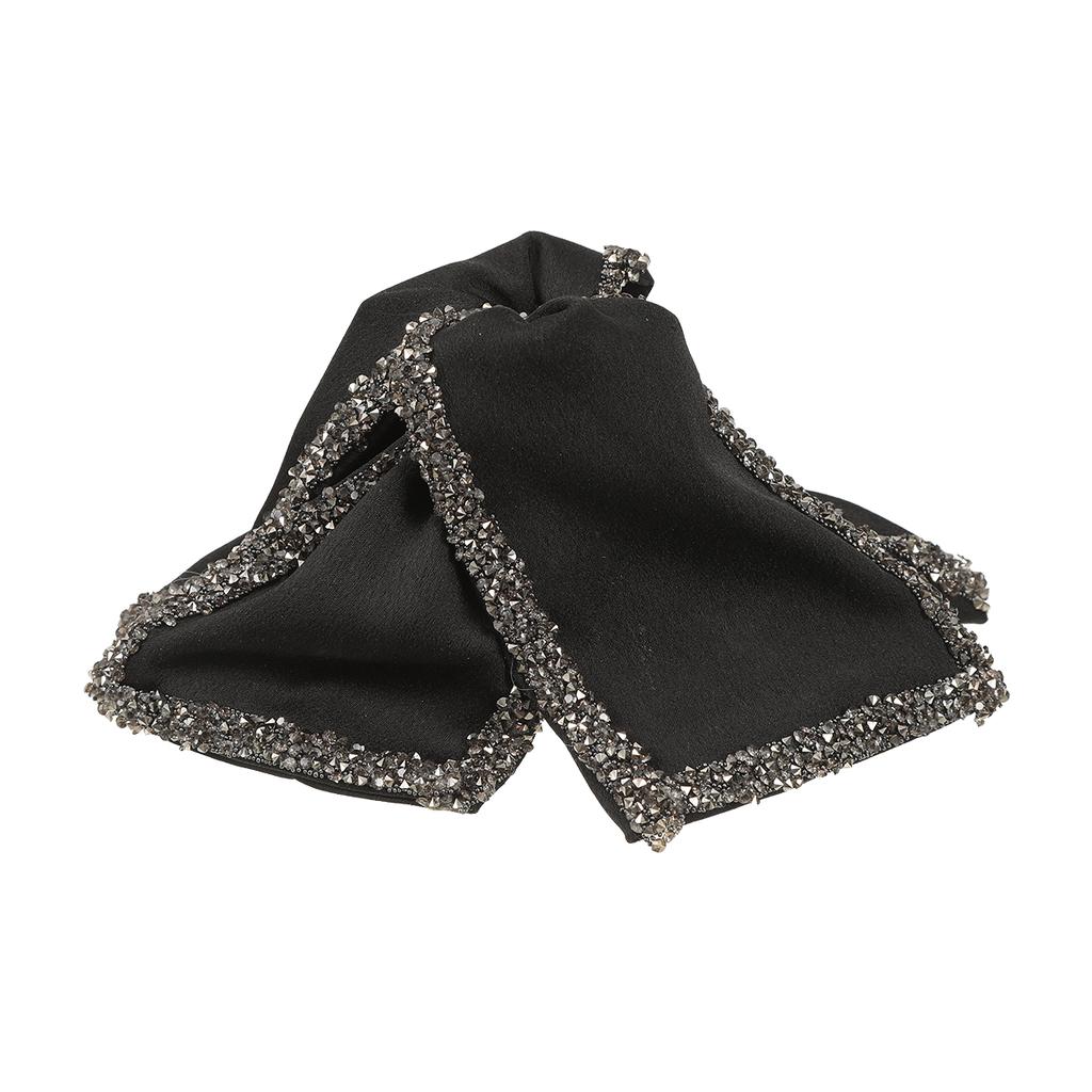 AWAYTR Luxury Black Bowknot Hair Claws Farbic Hair Clips Crab For Women Girl Gift Hair Accessories Valentine Headwear