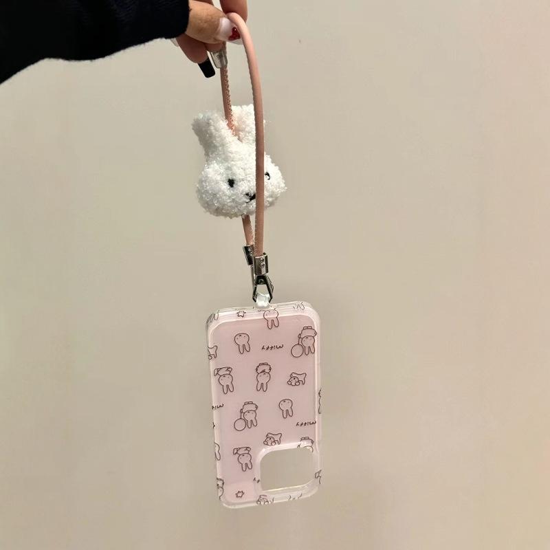 

IM Large Hole Miffy Rabbit for Apple 17Pro Phone Case for IPhone15plus New Model 14 Lambskin 13Pro For iPhone 17AIR