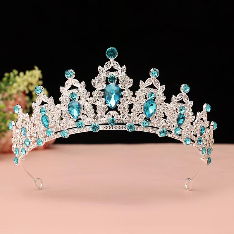 Bride's Crown Headband Wedding Korean Birthday Gift Adult Gift Crystal Crown Princess Dress Hair Accessory