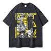 2026 Roronoa Zoro T-shirt Vintage Lavata Anime One Piece T-shirt Streetwear Oversize L-Luffy Manga Top Magliette Cotone