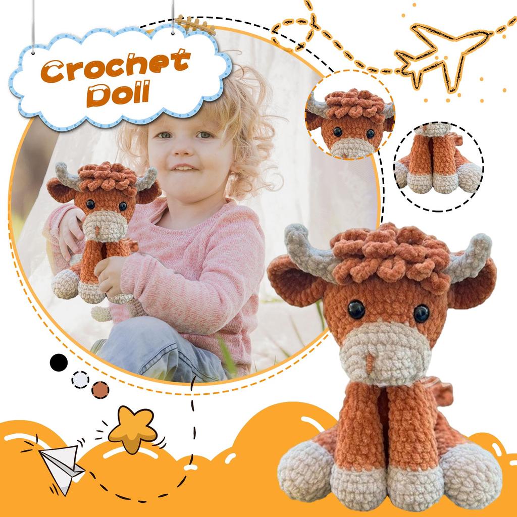 Crochet  Cow Is A Fun Companion For Children And Is Suitable As A Gift For Family, Friends And Children