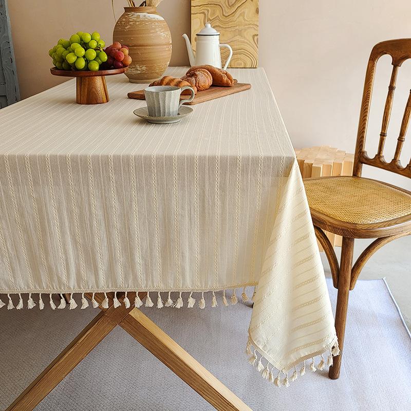 

Lilac Flower Floral Tablecloth Photo Pastoral Cotton And Linen Fabric Desk Decoration Dormitory Small Fresh Tablecloth 40x60 bedside table size