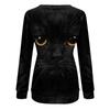 Women's Casual Fashion  Print Long Sleeve O-Neck Pullover Top