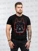 T-shirt con Stampa Pitbull da Uomo Oversize Manica Corta Cotone Pesante Alta Qualità Comoda Maglietta Streetwear Abbigliamento Maschile Femminile