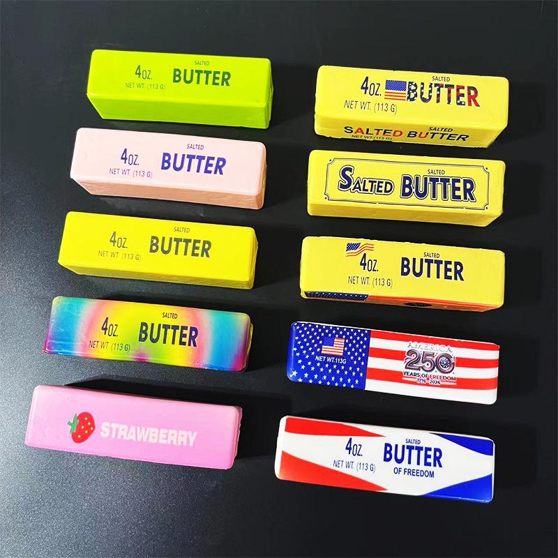 Soft Butter Stick Squeeze Toy Slow Rebound Colorful Office Relax Stress Relief Desk Decor