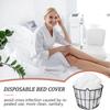 5pcs/packDisposable Bed Sheet Beauty Salon with Face Hole Mat Towel Massage Spa Bed Sheet Picnic Mat White Lightweight Breathabl