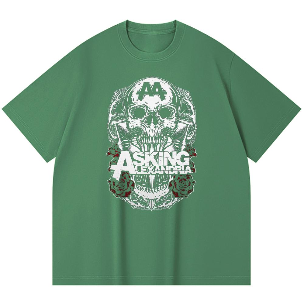 230 Gsm 100% Cotton Heavy Metal T-Shirt  Rock Band Popular Music Print Unisex Heavy Cotton T Shirt