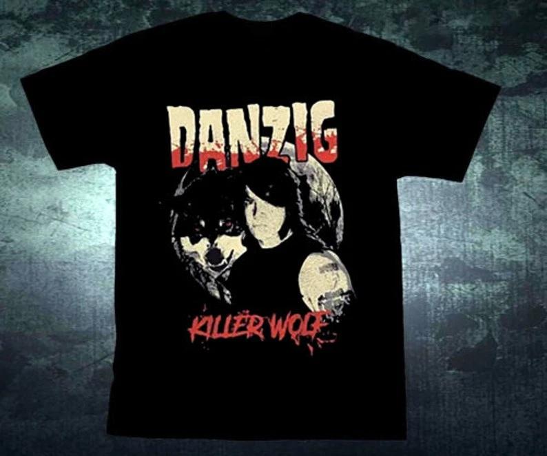 Danzig Killer Wolf T-Shirt, Danzig Killer Vintage T-Shirt, Danzig T-Shirt 4XL