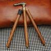 Floral Brass Handle Walking Cane Handmade Wooden Gentleman's Stick