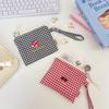 58153 Cute Embroidery Storage Bag, Change Bag, Portable Earphones, Sundries, Sorting Bag, Lipstick Jewelry, Coin Storage