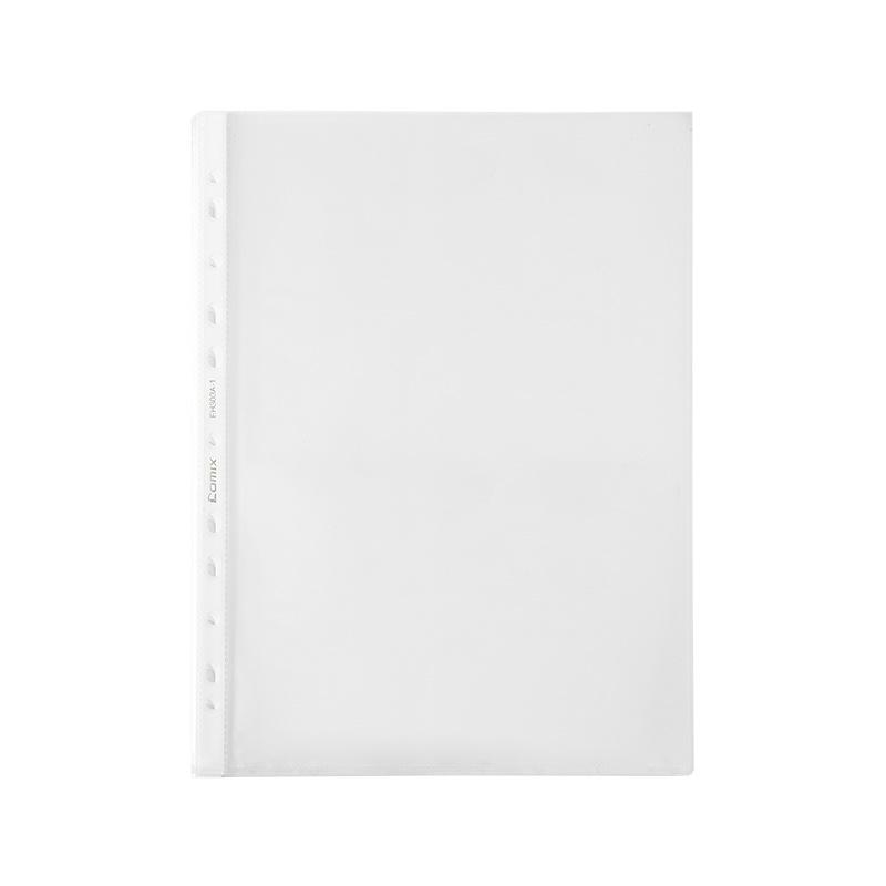 A4 Document Protector Sleeves, 11 Holes, 0.035MM, 100 Pack (Qixin EH303A-1-X) 100 pcs/set