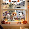 Decorative Window Film Halloween Ghost Glass Sticker, Cartoon Static Cling for Decals Parties, Waterproof Decoration Decal Home Office Seasonal Party