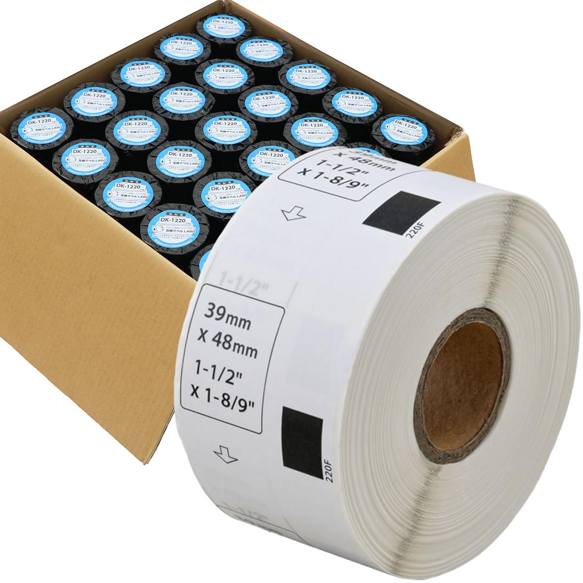 

Набор из 50 рулонов этикеток совместимых с Brother для Brother [Совместимые Labo] DK-1220 QL-700 / QL-800 / QL-820NWB и т. д.
