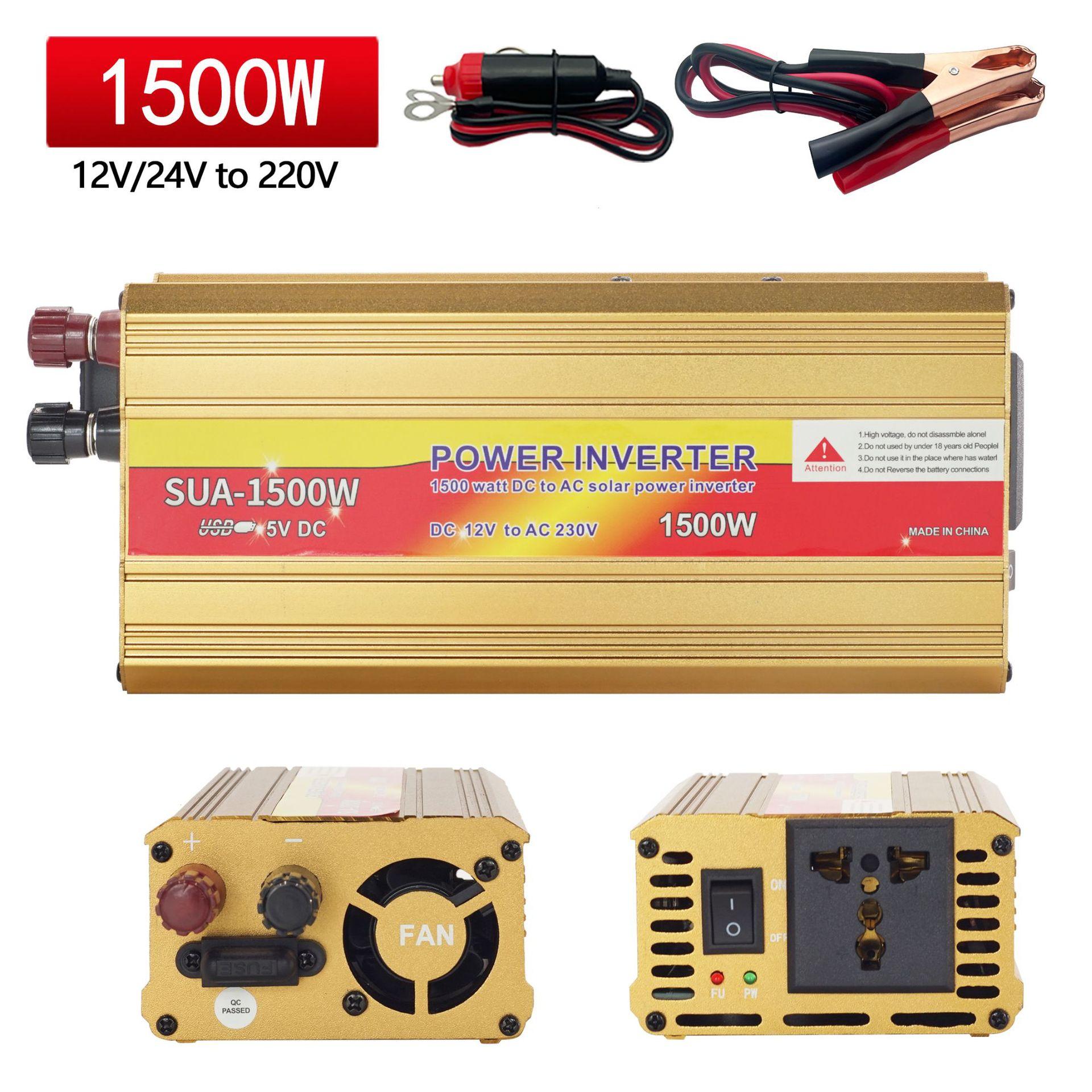 

Инвертор бытовой грузовик 12 В в 220 В преобразователь мощности преобразователь усилитель солнечной энергии 12v-SUA500W/1500W