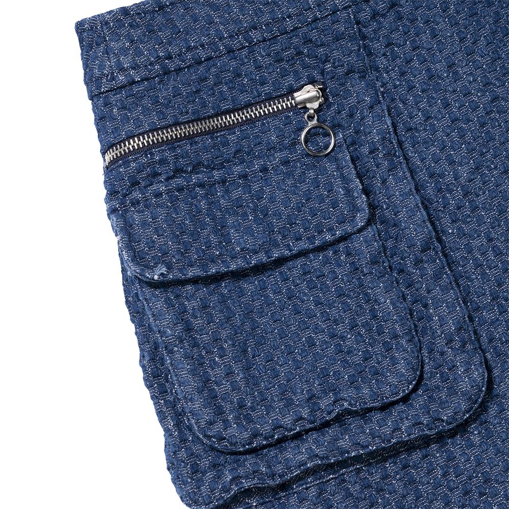 Extraordinary Embroid Indigo Skirt Indigo
