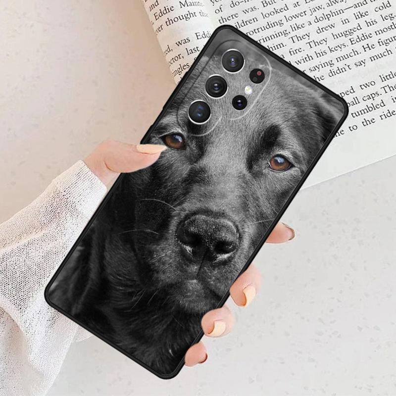 Custodia per Telefono Cane Labrador Nero Per Samsung Galaxy S25 S23 S30 S8 S21 S20 FE S24 S22 Note 10 20 Plus lite Ultra