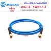 Longgong SS402 Blue Low Loss, Low VSWR SMA Male-to-Male High-Frequency Test Cable