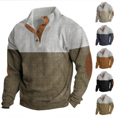 Spring And  Men's Standing Collar Sweatshirt Is Outdoor Casual Sweaters Tops