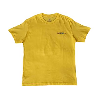 Knitted Printed SB Skateboarding Casual Comfortable Short Sleeve T-Shirt Men Tops Yellow DR7762-765