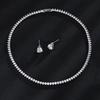 3Pcs/set Elegant Cubic Zirconia Jewelry Set Zirconia Wedding Accessories Set  Bride
