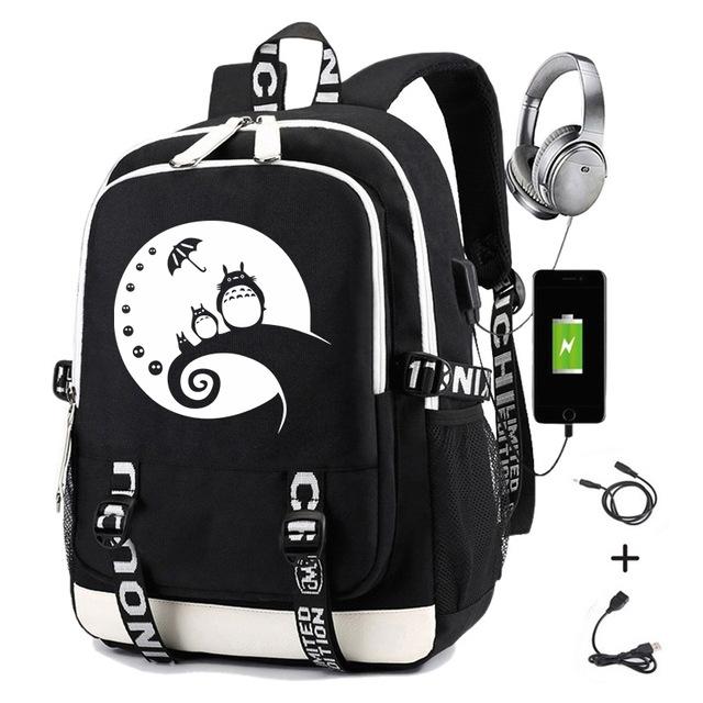 Zaino Periferico Animazione Cartone Animato Grande Capacità Zaino Scolastico Studenti Borsa da Viaggio all'Aperto Borsa per Computer