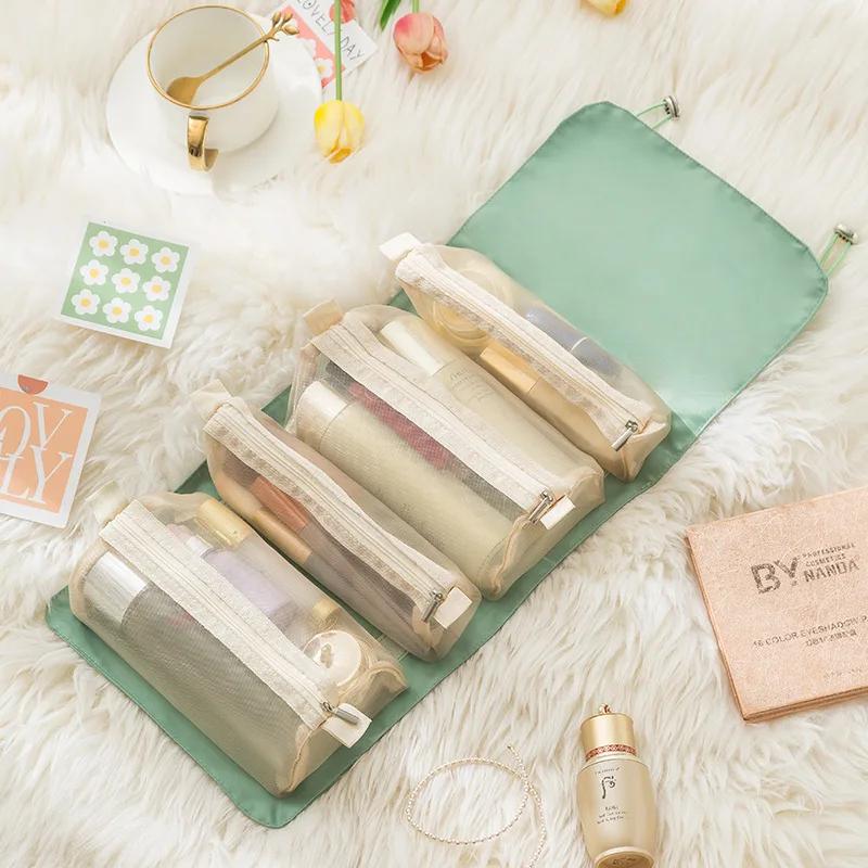Hanging Cosmetic Storage Bags Women Makeup Bag Toiletries Organizer Storage Bags Waterproof Organizer Travel Beauty Wash Pouch