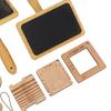 Knitting Measure Tool Set Wool Blending Board Carding Brush Set Wooden Yarn Ruler Density Ruler Angle Meter Brush Chain Set