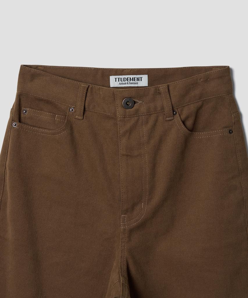 Tuddment Cotton Flared Pants_Camel