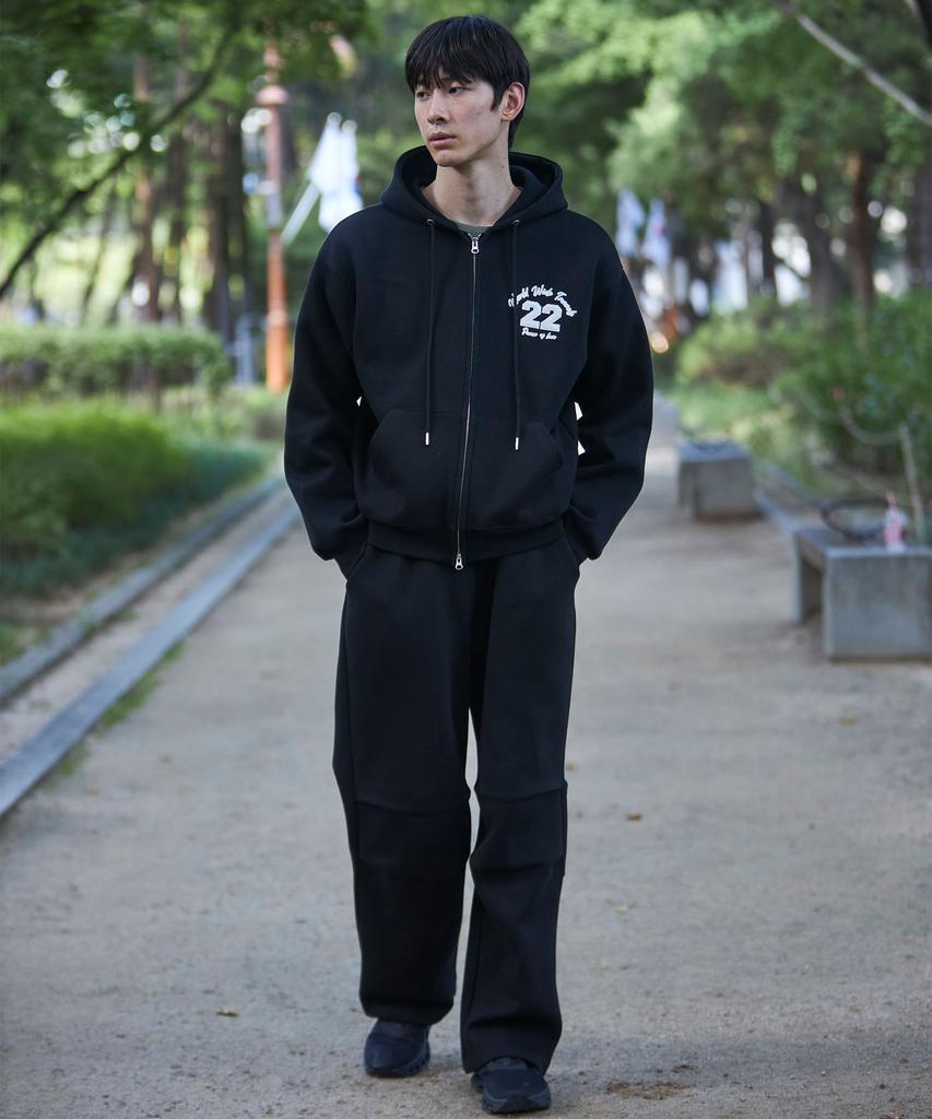 Pioel Parachute Embroidered Pants_Black