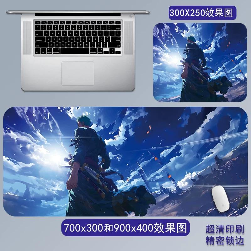 Cartoon Anime ONE PIECE Mouse Pad Oversized One Piece Roronoa Zoro Monkey D. Luffy Animation Game Office Computer Desk Mat Two-dimensional Peripheral