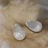 S925 Sterling Silver Needle High-End Chili Design Stud Earrings - Fashionable, Hollow, Simple Temperament