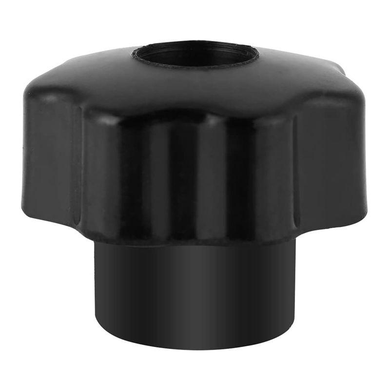 A74E-30PCS M6 Internal Thread Knob Screw Plastic Star Head Clamping Knob Black M6 X 25