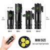 High Quality 3 LED Flashlight 18350 Aluminium Alloy Torch Rechargeable USB Light IP68 Waterproof with Magnet for Hiking Camping