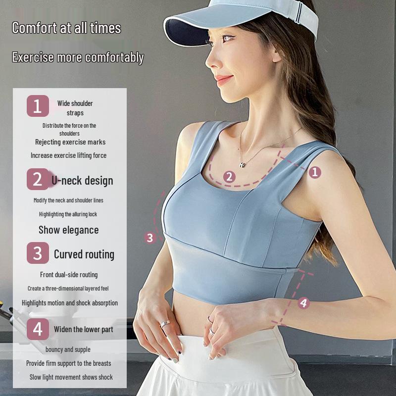 

Women s Shockproof Sports Bra - Anti-Sagging, Shaping, Beautiful Back, Yoga & Running Wear Extra Large