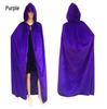 Adult Velour Grim Reaper Floor-Length Cape