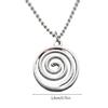 Eye Catching Pendant Necklace Unique Swirl Pendant Clavicle Chain Adjustable
