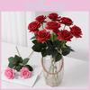 Single Rose Silk Artificial Flower For Wedding Decor And Enhancement Interior