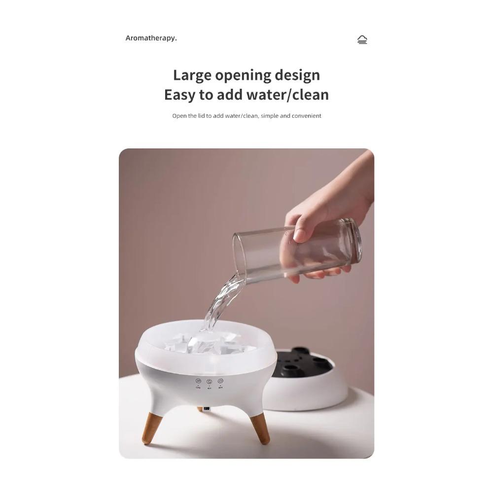 Dynamic Jellyfish Air Humidifier 250ml Essential Oil Diffuser Remote Control Bedroom Humidifier With 7 Colorful Night Lights