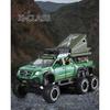 1/28 BENZ  X-CLASS 6X6 Camping Off-road Vehicle Alloy Car Model Sound and Light Children's Toy Collectibles Birthday gift