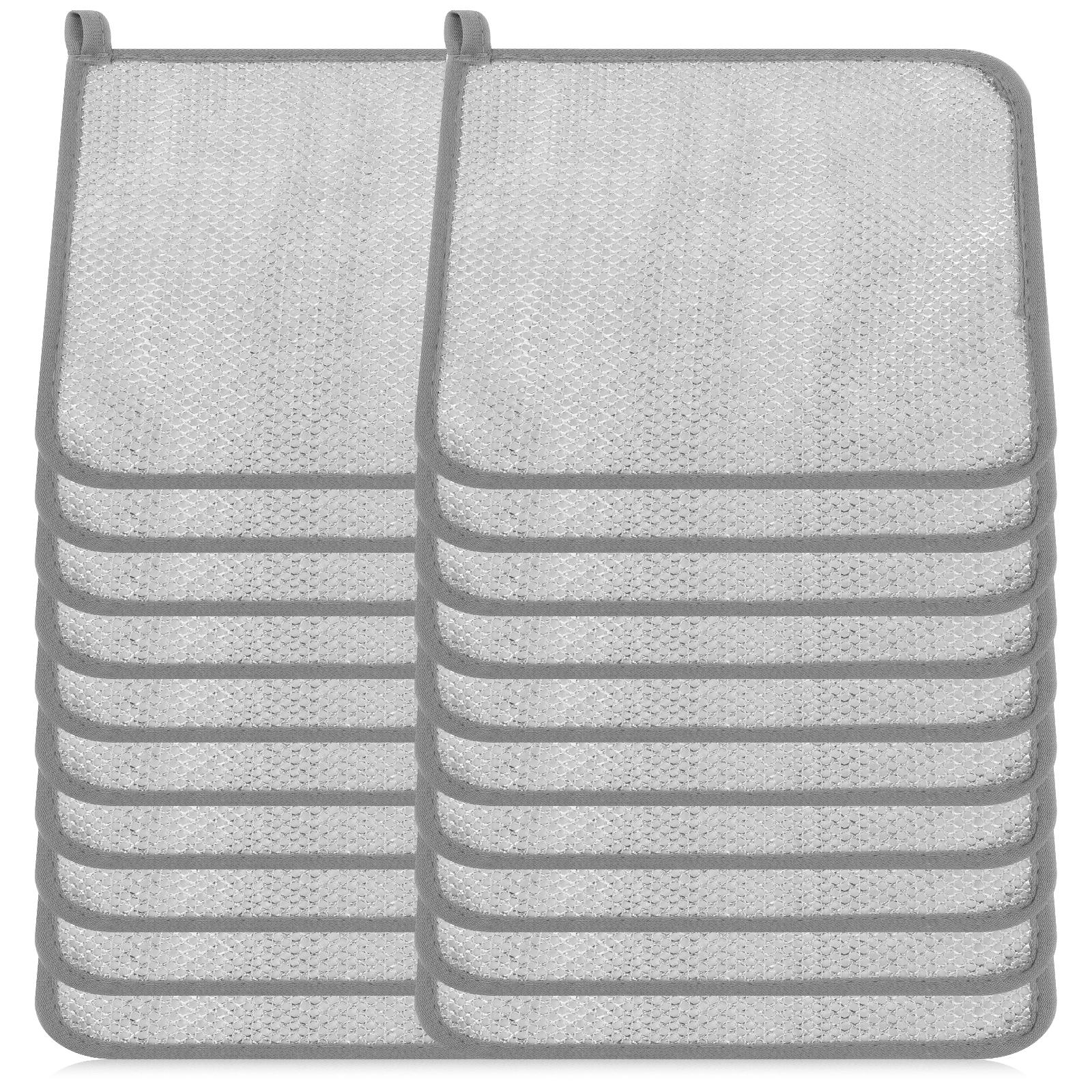 

20 шт. Металлическая стальная проволока Чистящая ткань Волшебная Не царапающая 3-слойная Утолщенная Кухонная Посуда Кастрюля Посудомоечная Салфетка Чистящие Инструменты