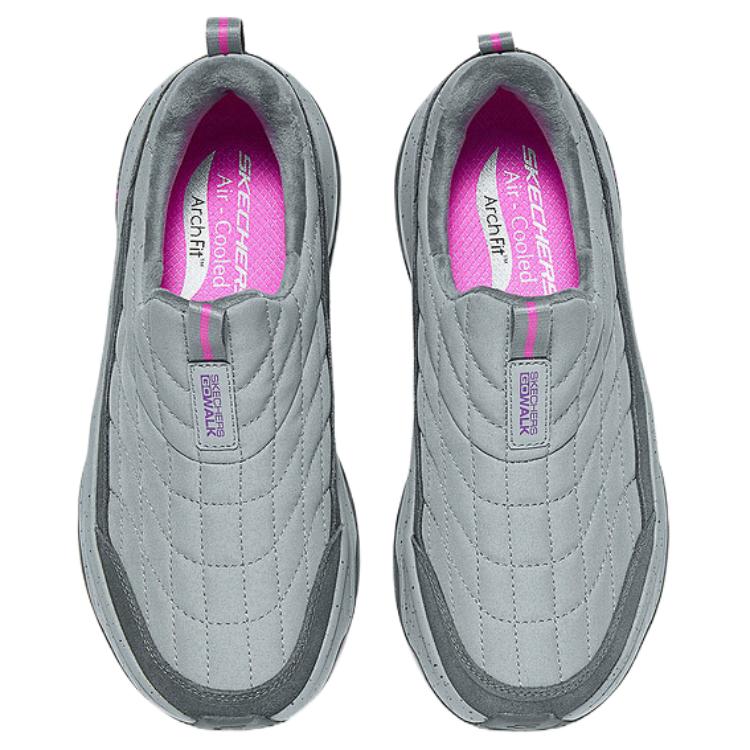 Skechers Go Walk Comfortable Versatile Durable Low-Top Casual Shoes Women sneakers Gray 124894-CCHP
