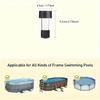 1-10PC Solar Pool Light Hanging LED Cylinder Lamp for Above Ground Pool Outdoor Garden Decoration Waterproof Warm White IP44 Use