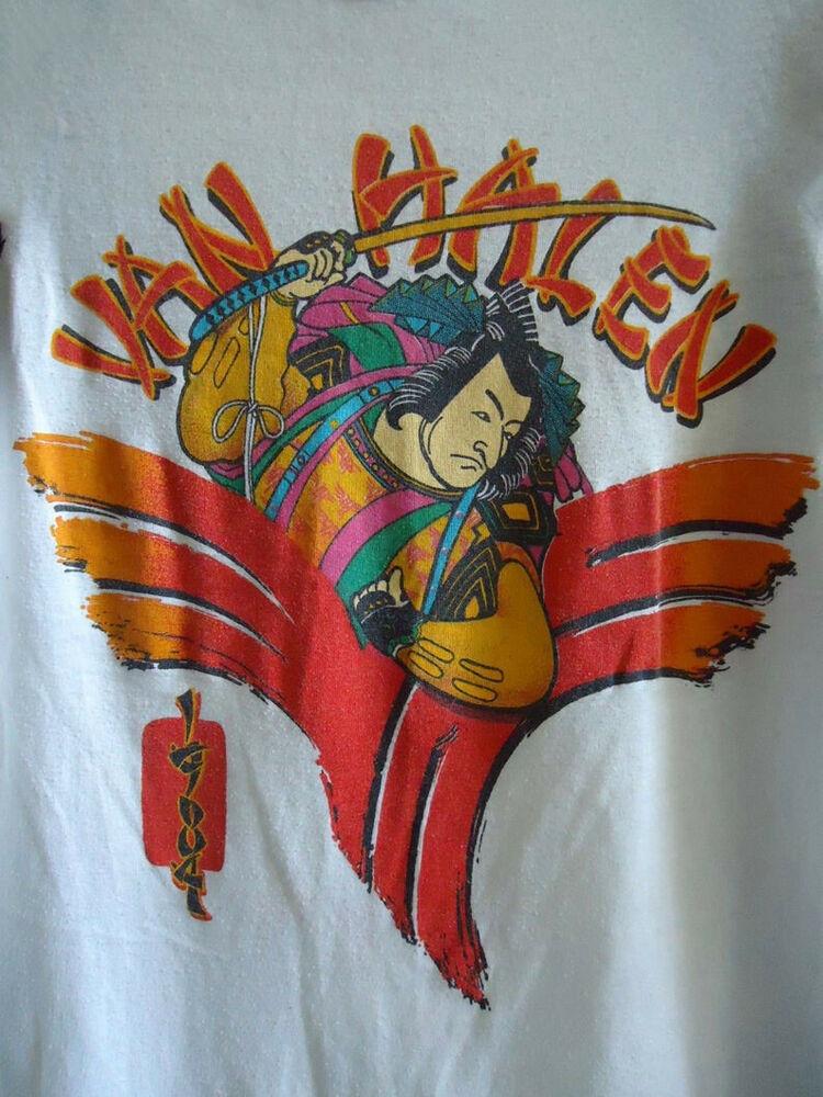 

Винтажная белая футболка унисекс Van Halen 1984 Samurai 80-х годов E1670 S