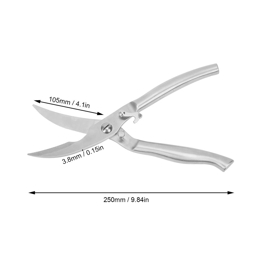 Stainless Steel Shears Scissors Lock Heavy Duty High Hardness Thickening Scissors