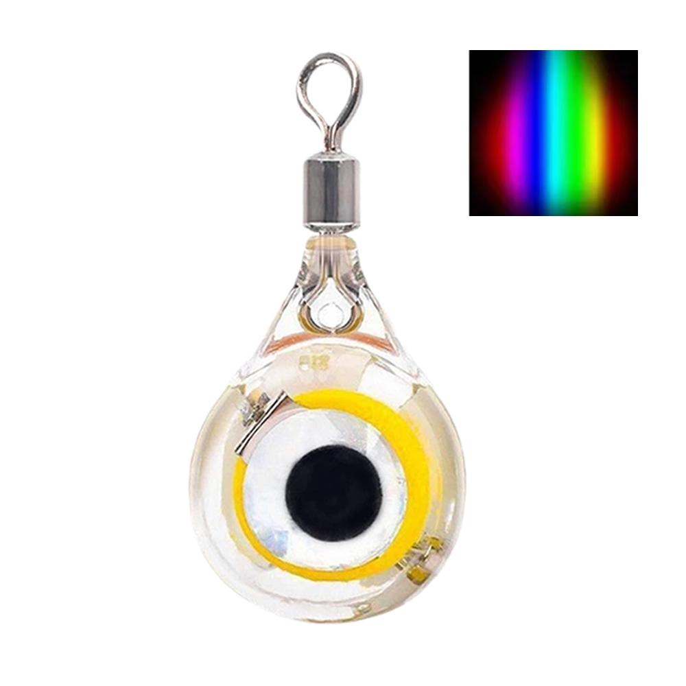 

Fishing Lure Light Mini Eye Shape Underwater Night Light Lure Battery Powered Lighted Flasher Bait for Seawater Freshwater